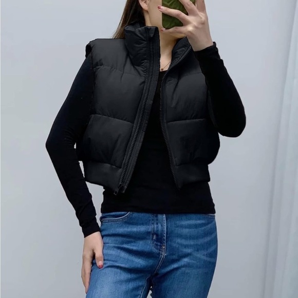 Jackets & Blazers - Black Puffer Vest